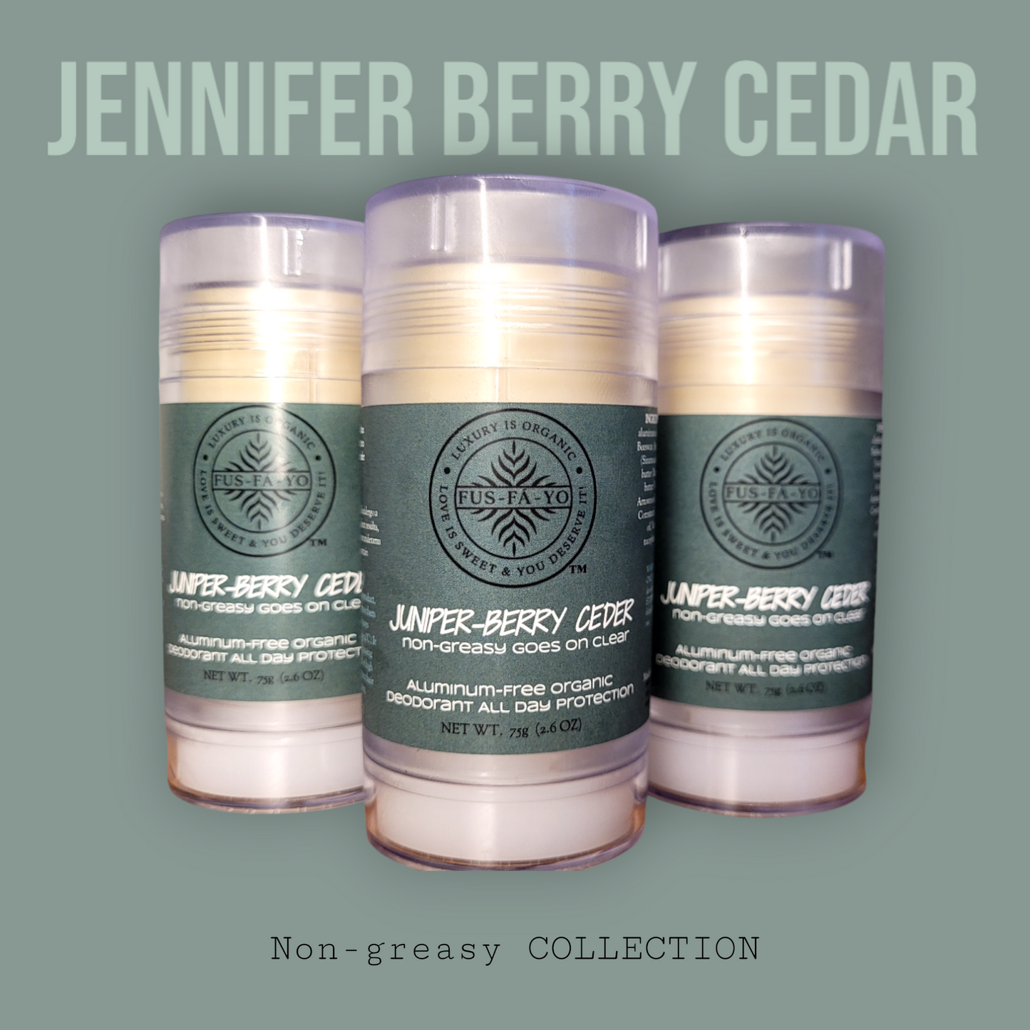 Shea Butter Deodorant -JUNIPER BERRY CEDER (All natural infuse with Magnesium)