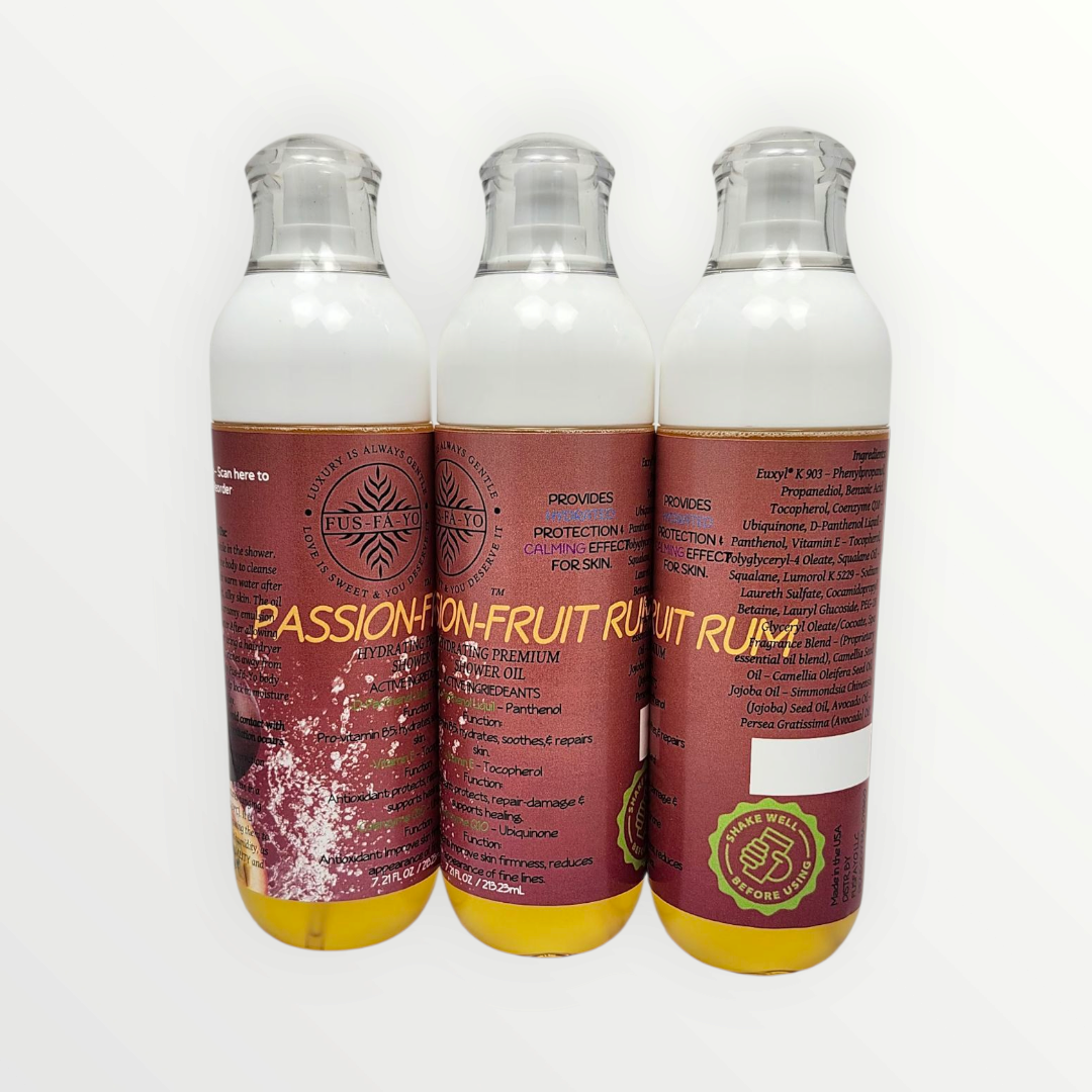 Shower oil -Passionfruit Rum 7.21oz