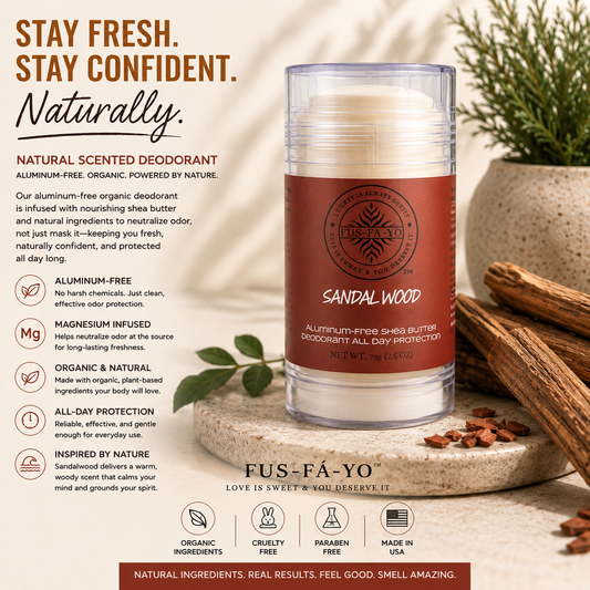 Shea Butter Deodorant - Sandalwood (All natural infuse with Magnesium)