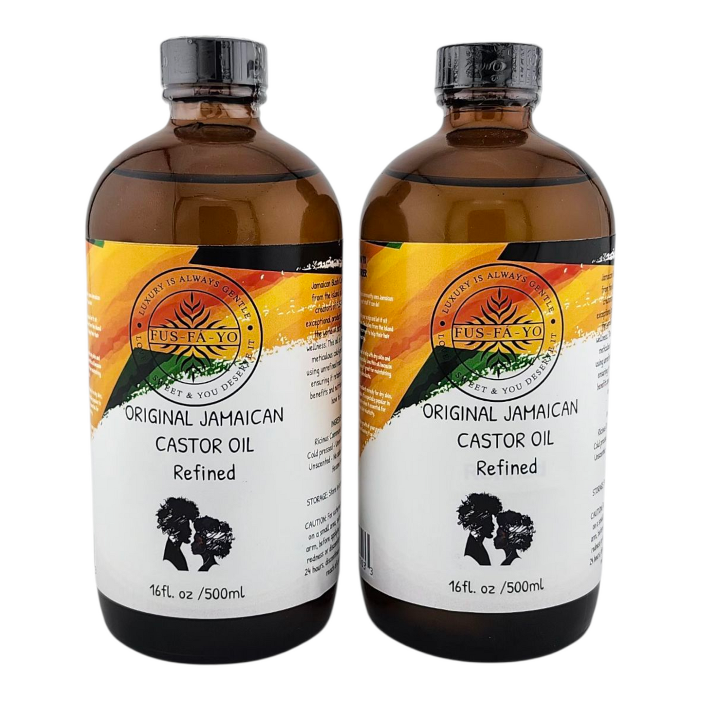 FUS-FÁ-YO Jamaican castor oil (refined) 16.oz .....
