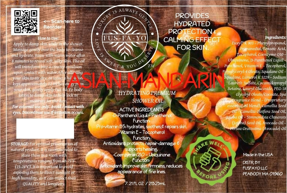 Shower oil - Asian Mandarin 7.21 oz