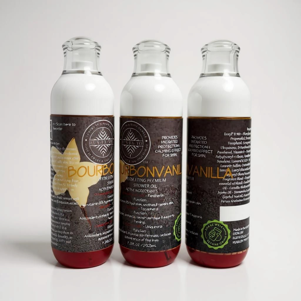 Shower oil - Bourbon-vanilla 7.21 oz
