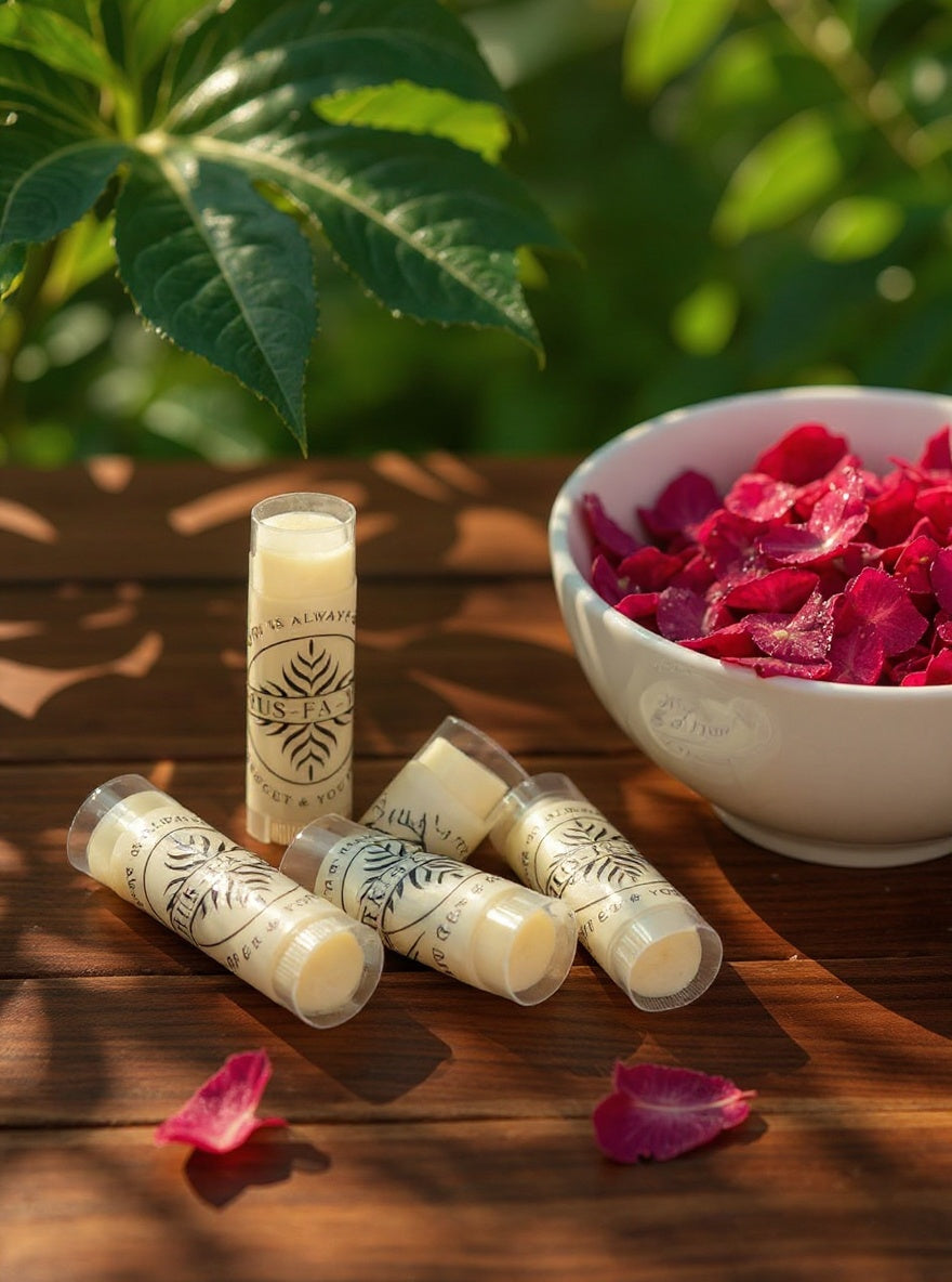 Hibiscus lip balm (5 plastic casing)