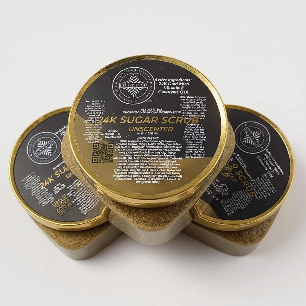 24K Gold sugar scrub 12oz