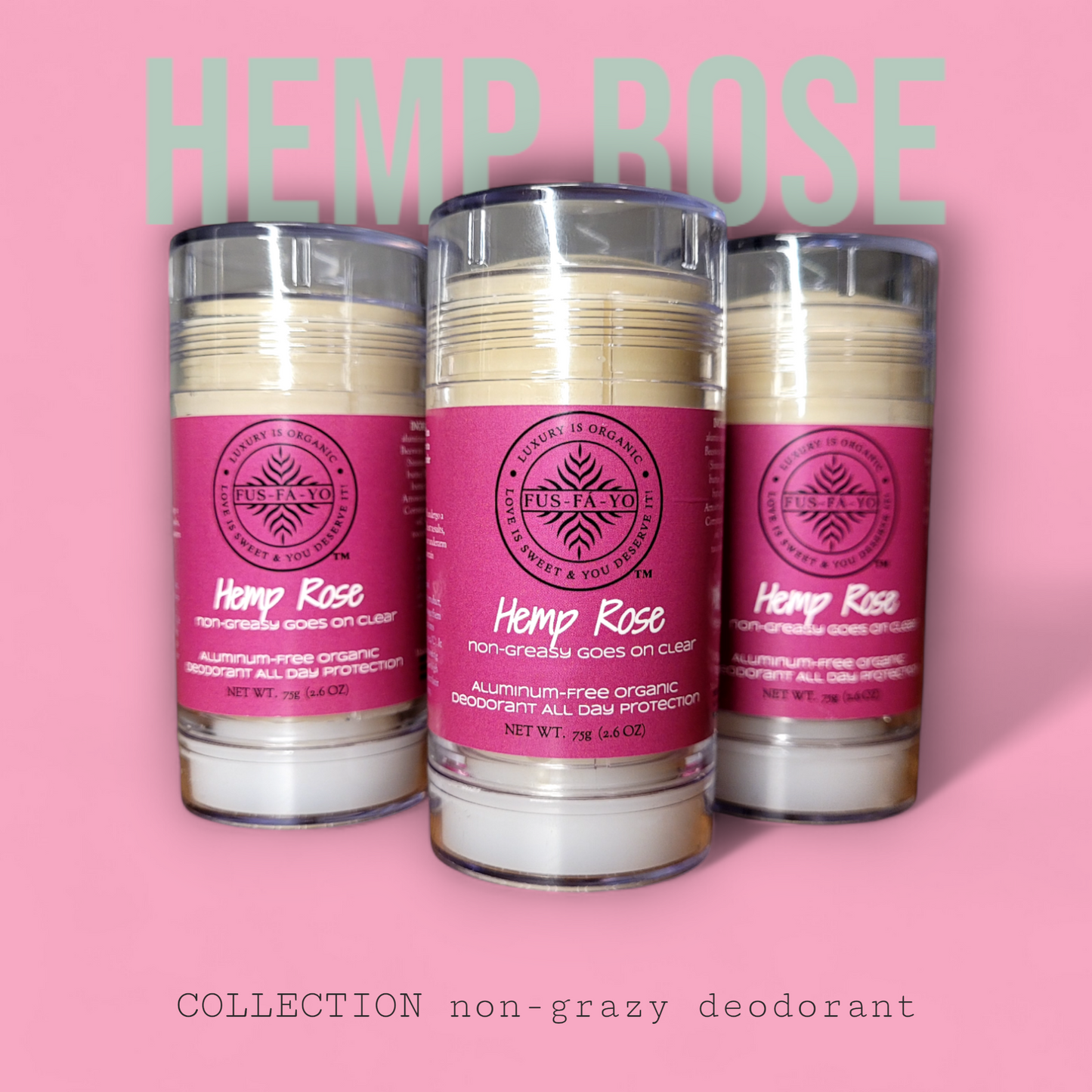 HEMP ROSE - deodorant non-greasy