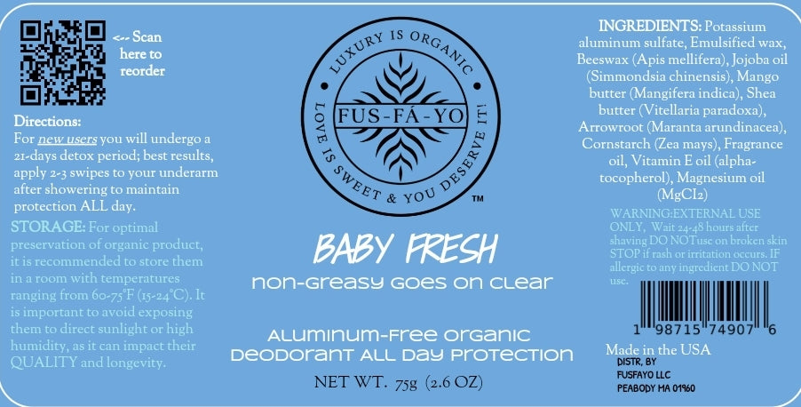 BABY FRESH - Deodorant non-greasy