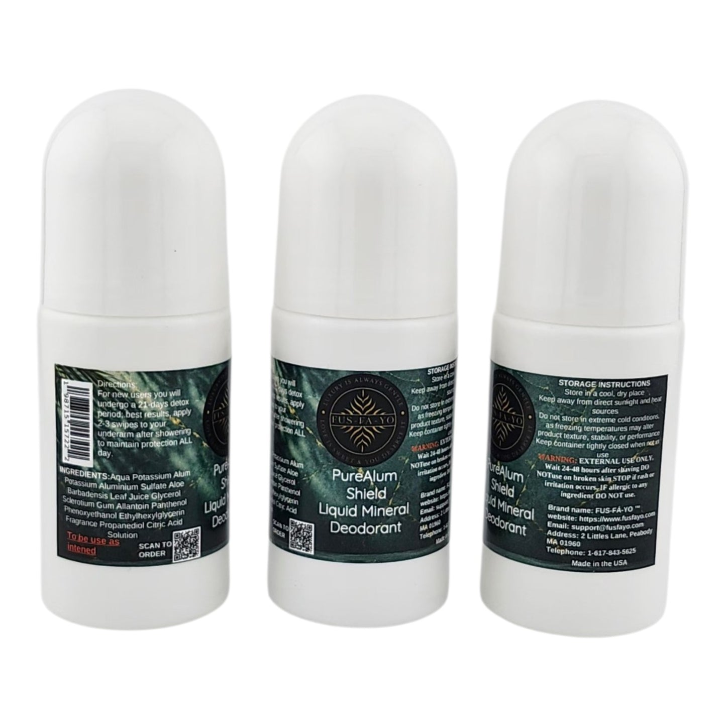 PureAlum Shield Liquid Mineral Deodorant - 60ml