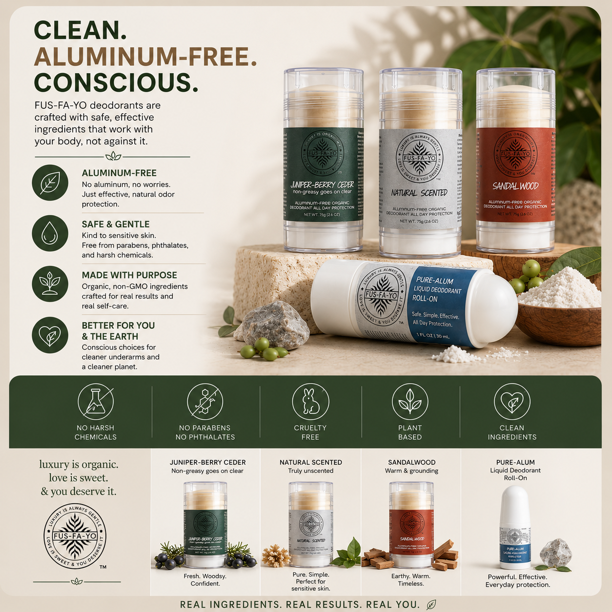 Shea Butter Deodorant  Unscented (All natural infuse with Magnesium)
