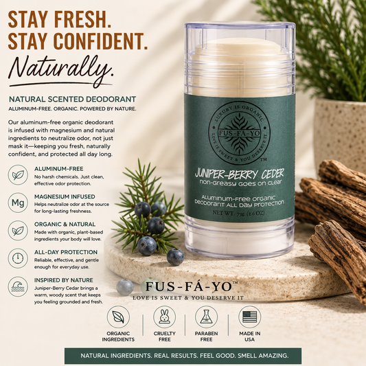 Shea Butter Deodorant -JUNIPER BERRY CEDER (All natural infuse with Magnesium)