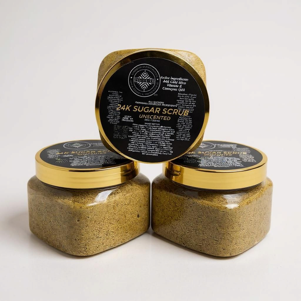 24K Gold sugar scrub 12oz