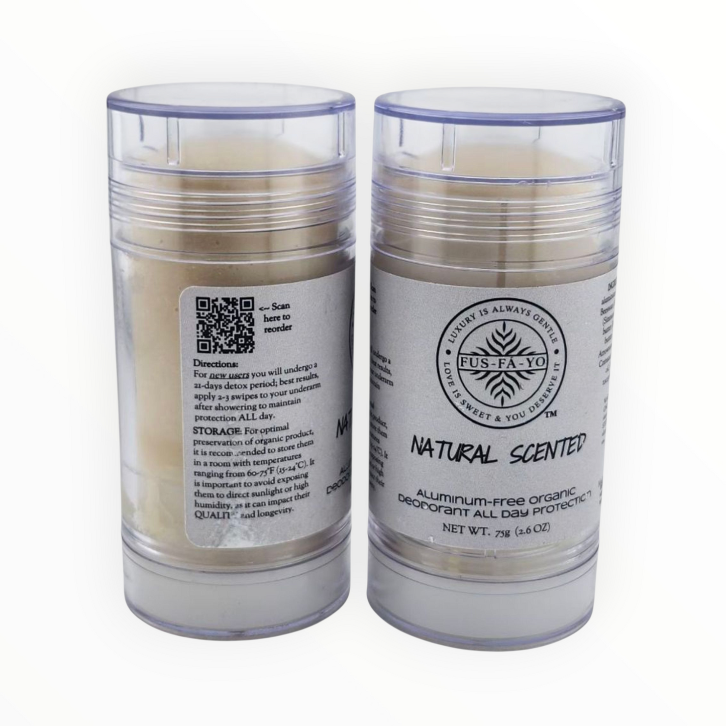 FUS-FÁ-YO Shea Butter Deodorant  Unscented (All natural infuse with Magnesium)....