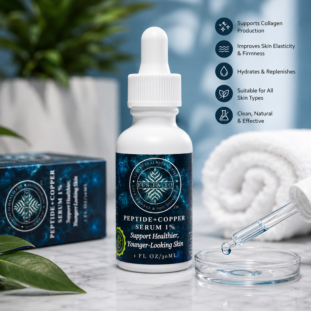 Peptide + Copper SERUM 1% 30 mL