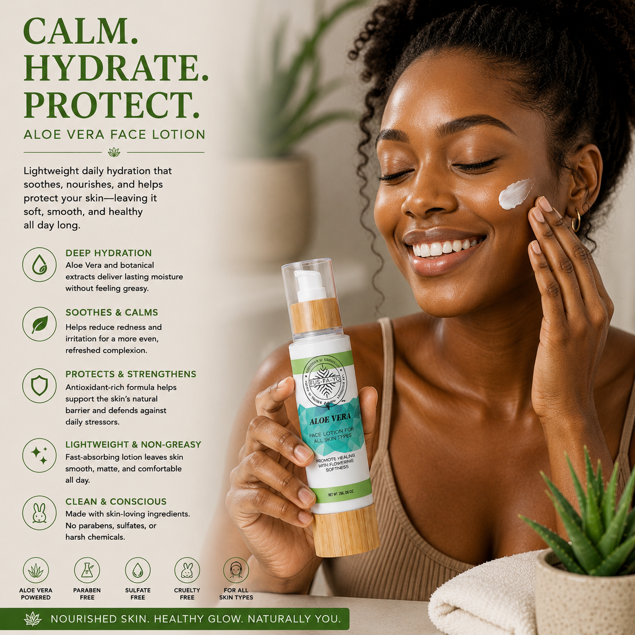Face moisturizer- Aloe Vera