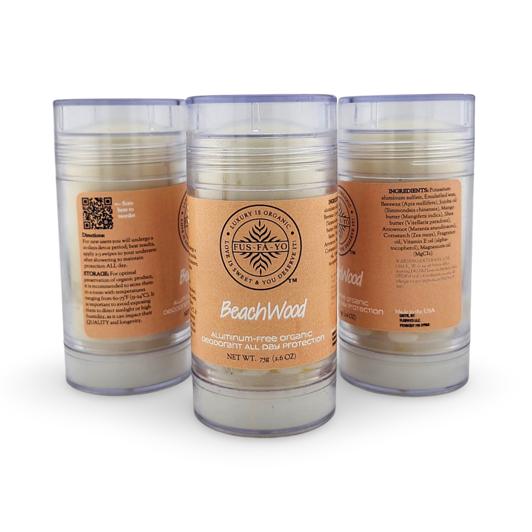 Shea Butter Deodorant  BEACH WOOD- (All natural infuse with Magnesium)