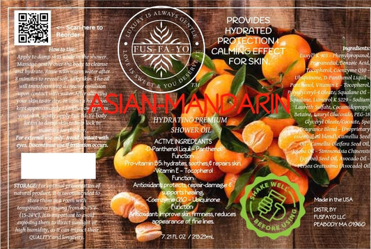 Shower oil - Asian Mandarin 7.21 oz