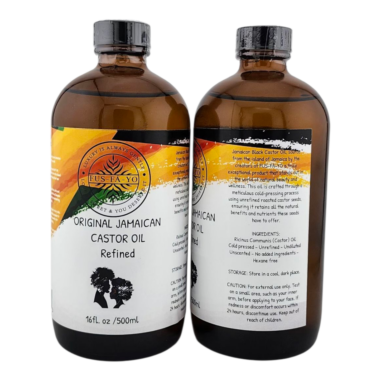 FUS-FÁ-YO Jamaican castor oil (refined) 16.oz .....