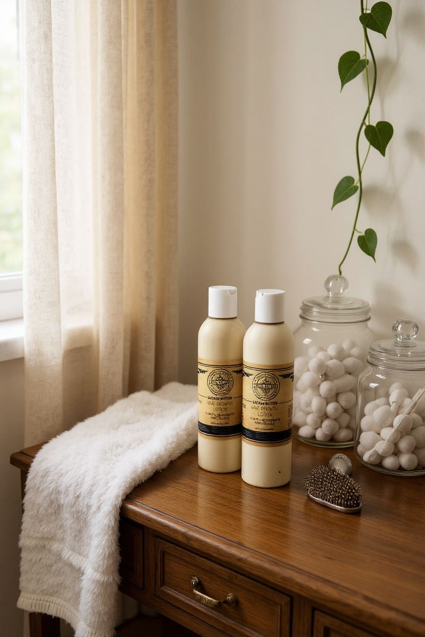 FUS-FÁ-YO Batana Butter - Hair Growth Lotion 8.oz (All Natural infuse with Chamomile Essential Oil Tea tree oil, & Clover Rosemary Extract) .....