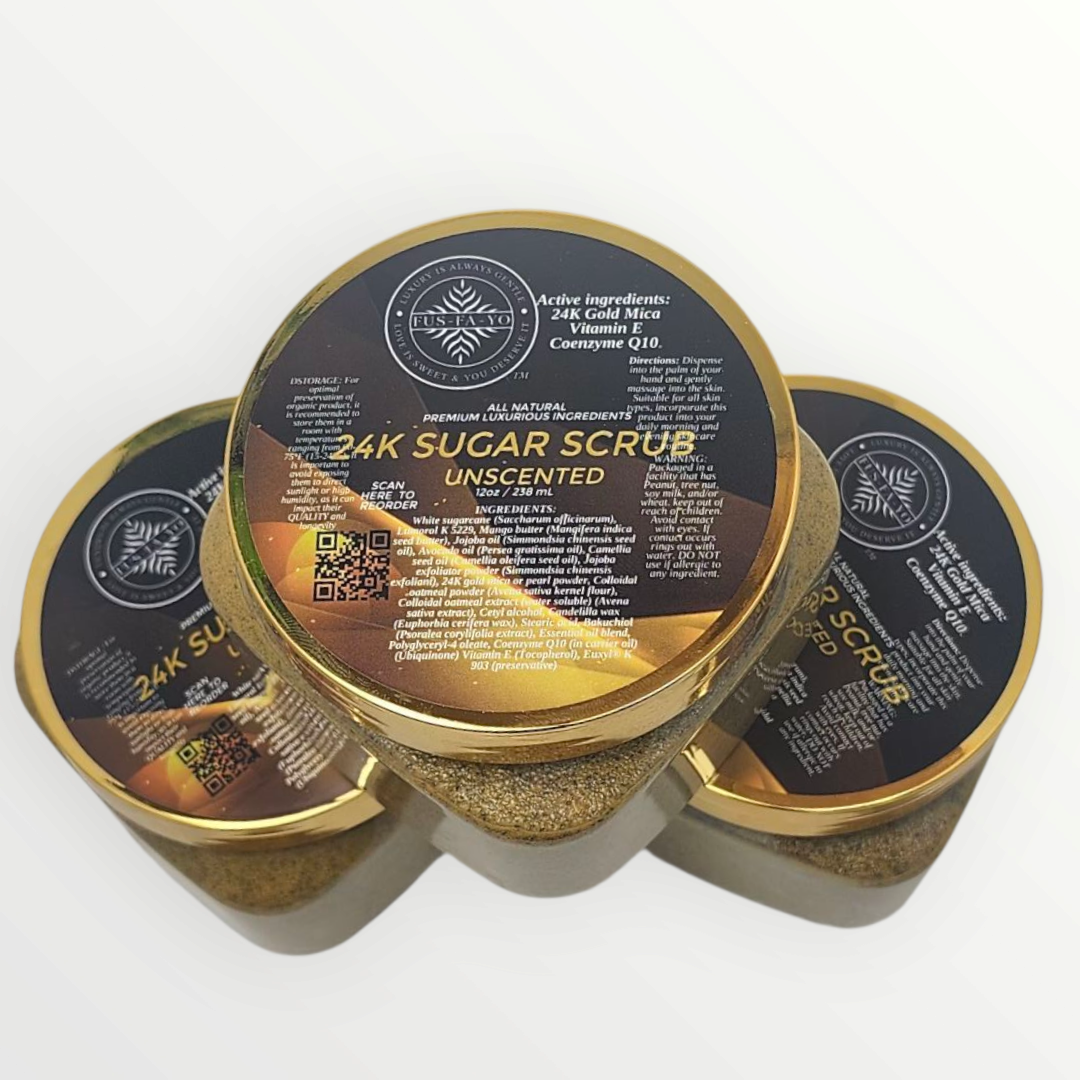 24K Gold sugar scrub 12oz