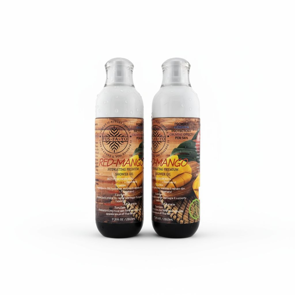Shower oil - Red Mango 7.21.oz  (All natural infuse with Coenzyme Q10, D-Panthenol, & Vitamin E)