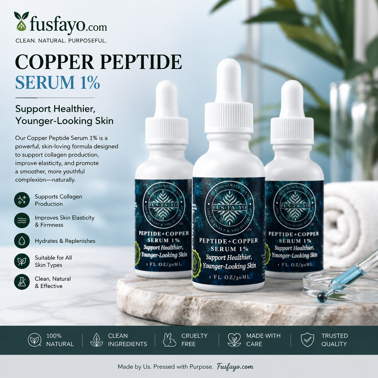 Peptide + Copper SERUM 1% 30 mL