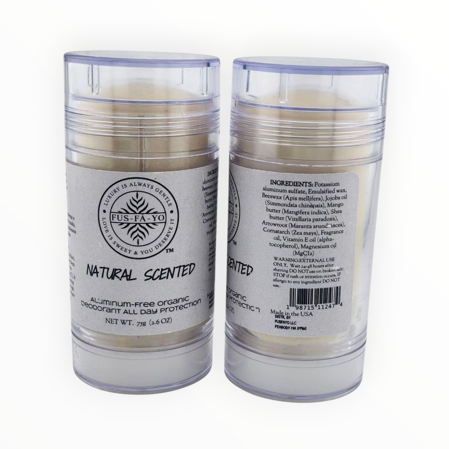 FUS-FÁ-YO Shea Butter Deodorant  Unscented (All natural infuse with Magnesium)....