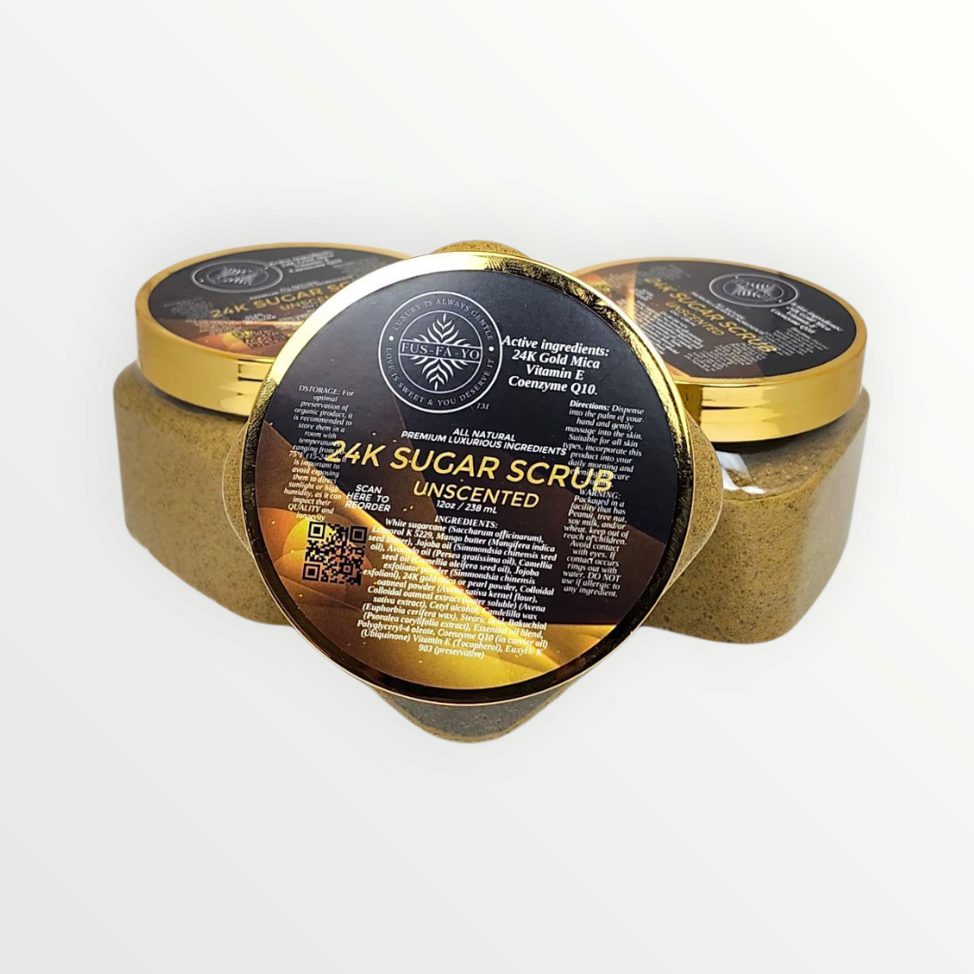 24K Gold sugar scrub 12oz