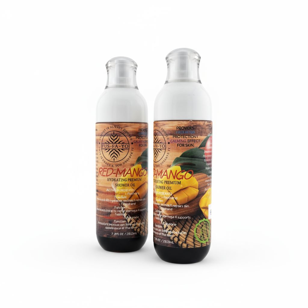 Shower oil - Red Mango 7.21.oz  (All natural infuse with Coenzyme Q10, D-Panthenol, & Vitamin E)